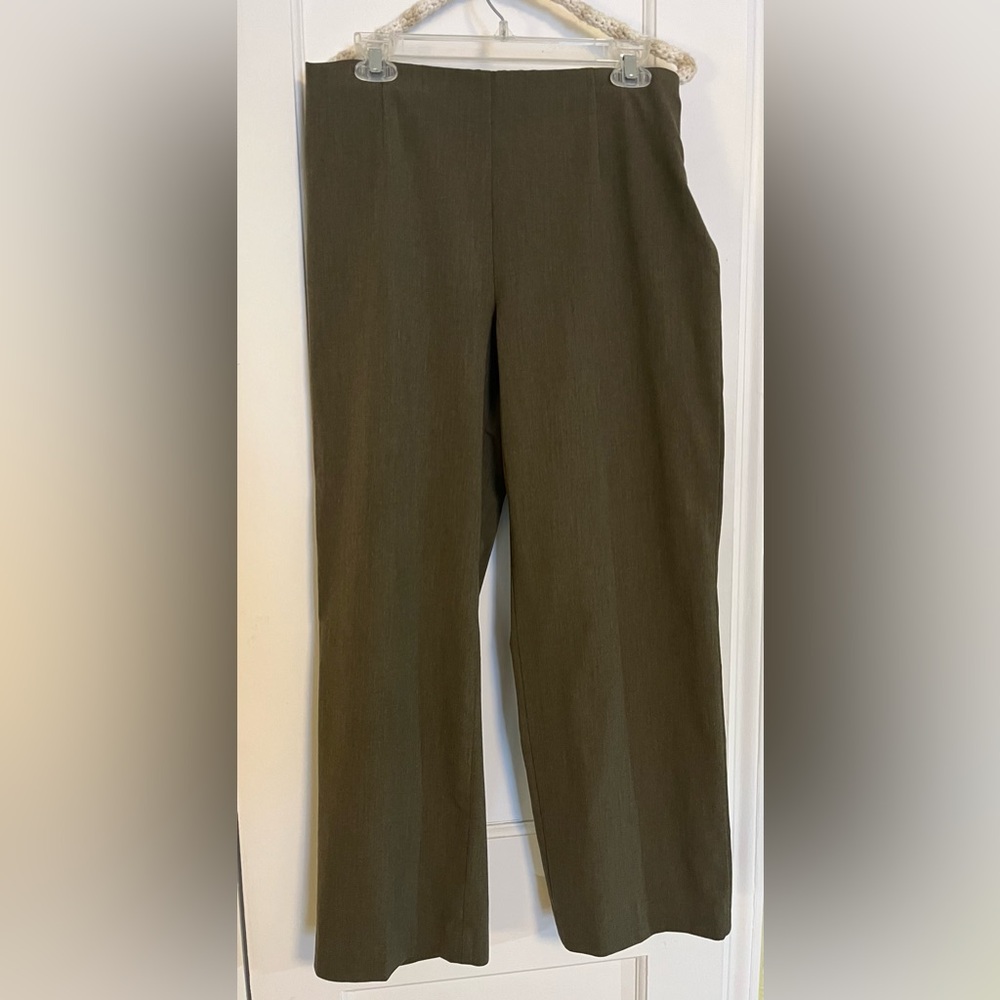 Coldwater Creek Women’s Neutral Green Dress Pants 12 Petite